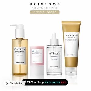Centella Cleanser & Exfoliant Set - White, Gold, and Pink